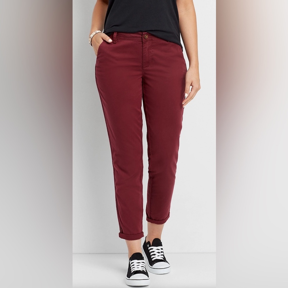 NWT Maurice’s slouchy chino ankle crop pant